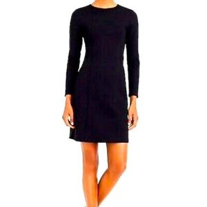 J Crew Black Ponte Dress
